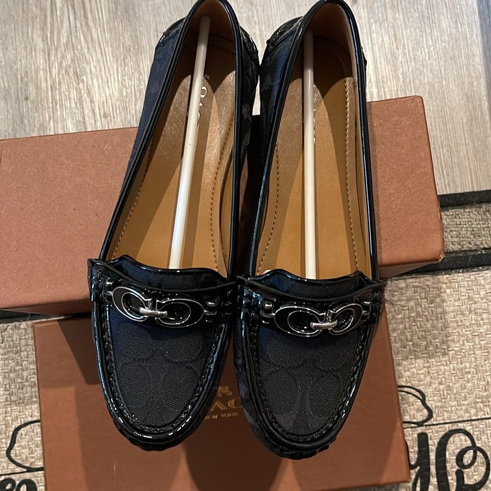 NIB Coach Fortunata Black Loafers